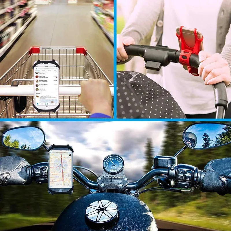 360° Bike & Motorcycle Phone Mount – Fits 4"–7" Phones Handlebar Phone Mount Zpaxo
