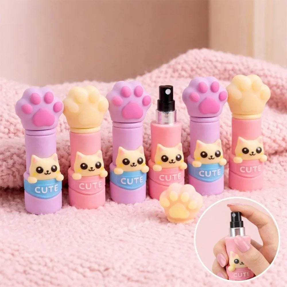 Mini Refillable Perfume Bottle Changing Cat Paw Shape Spray Portable Zpaxo