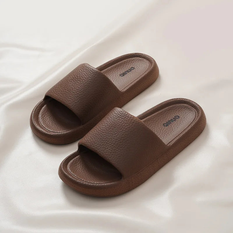 Men Thick Sole Summer Beach Slides Bathroom Anti Slip Slipper Soft