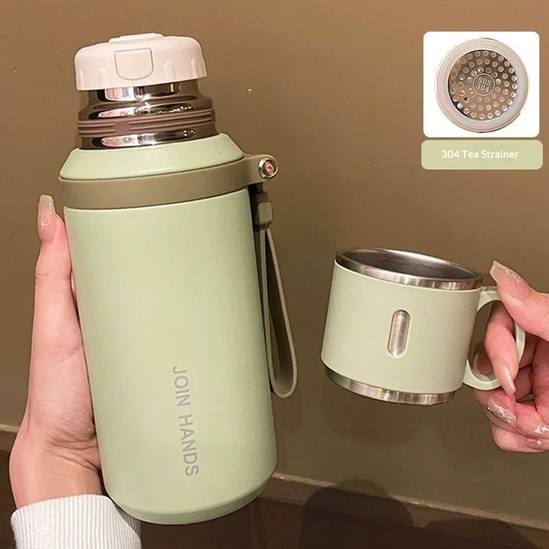 Thermos Cup Female High-value Appearance Water Cup New Style 316 Stainless Steel Male Middle School Students Special Tea Cup Zpaxo
