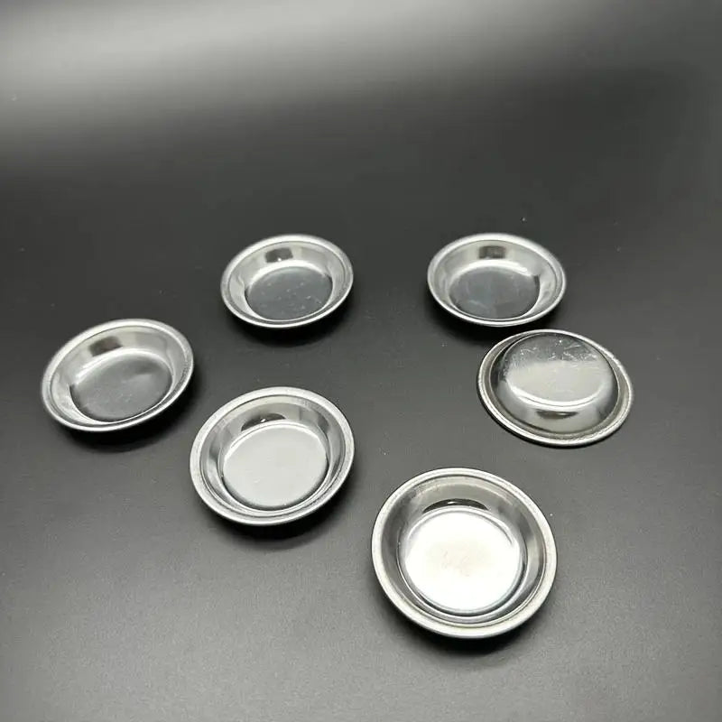 Durable Stainless Steel Paint Palette Round Mixing Trays Artists