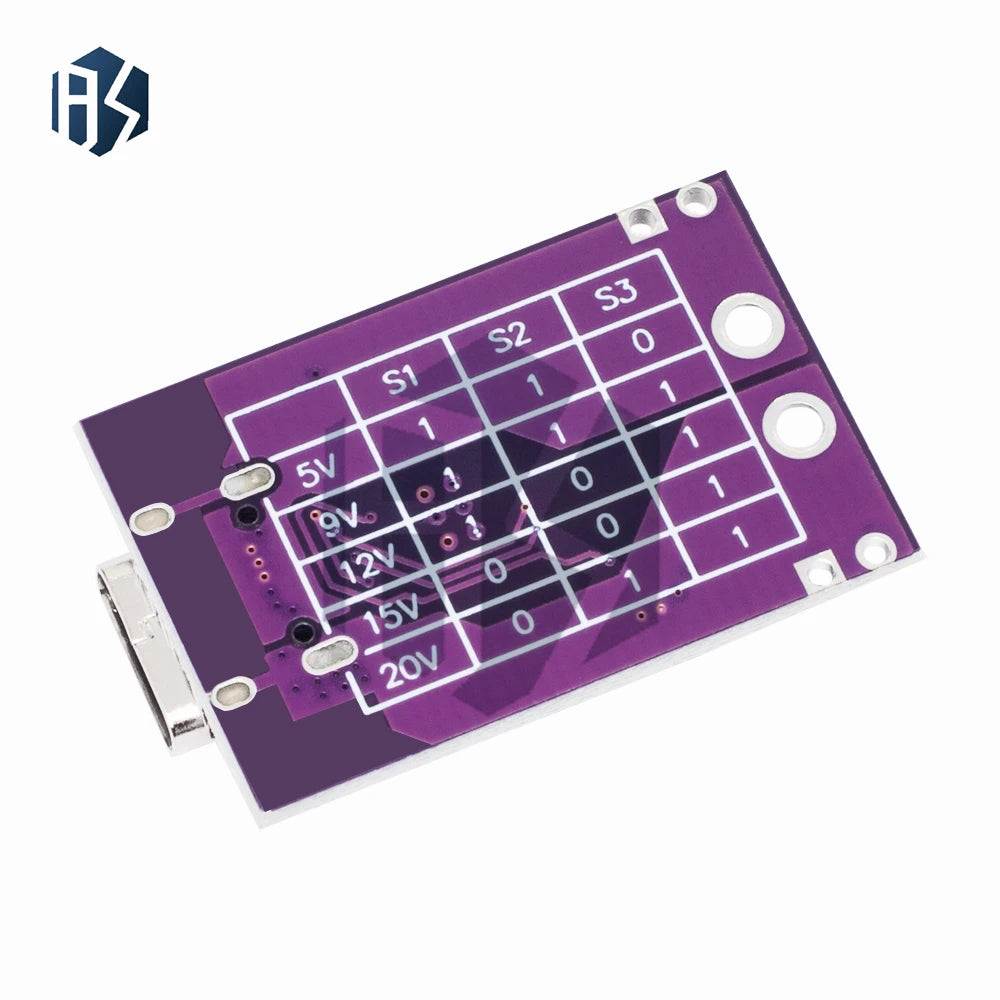 Type-C QC AFC PD2.0 PD3.0 To DC Spoof Scam Fast Charge Trigger Polling Detector USB-PD Notebook Power Supply Change Board Module Zpaxo