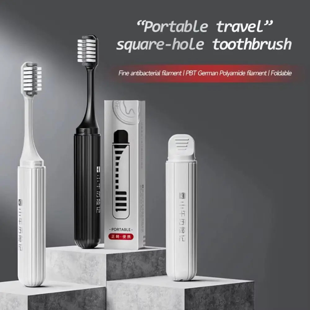 Foldable Travel Toothbrush Portable Soft Bristle Small Dental Brush Zpaxo