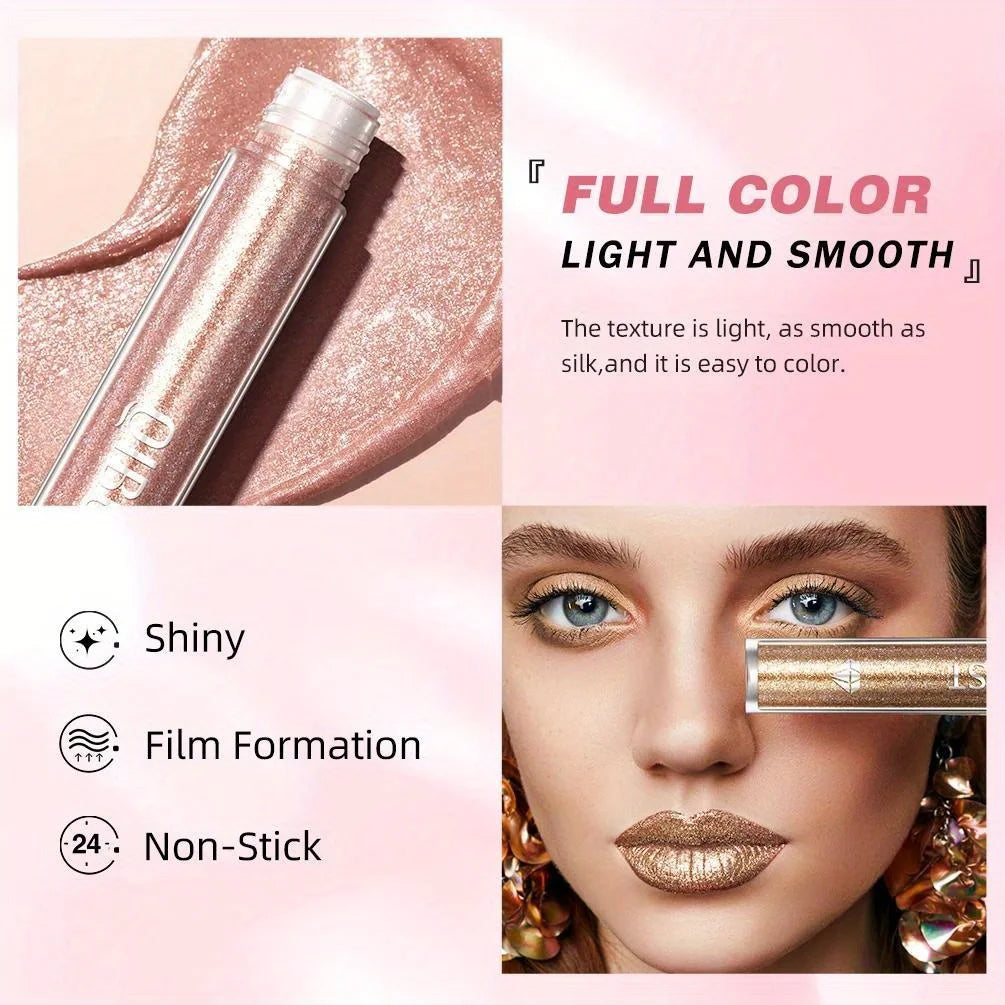 Metallic Glitter Liquid Lipstick Makeup Waterproof Lip Gloss Long-lasting Shimmer Metal Diamond Lip Glaze Tint Charming Zpaxo