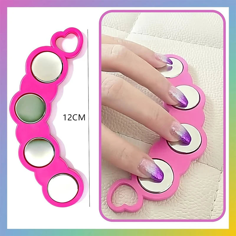 New Nail Cat Eye Magnetic for Gradient Cat Eye Gel Nail Polish Strong Magnet Stick Black Pink Multi-functional Nail Magnet Tool Zpaxo Pink