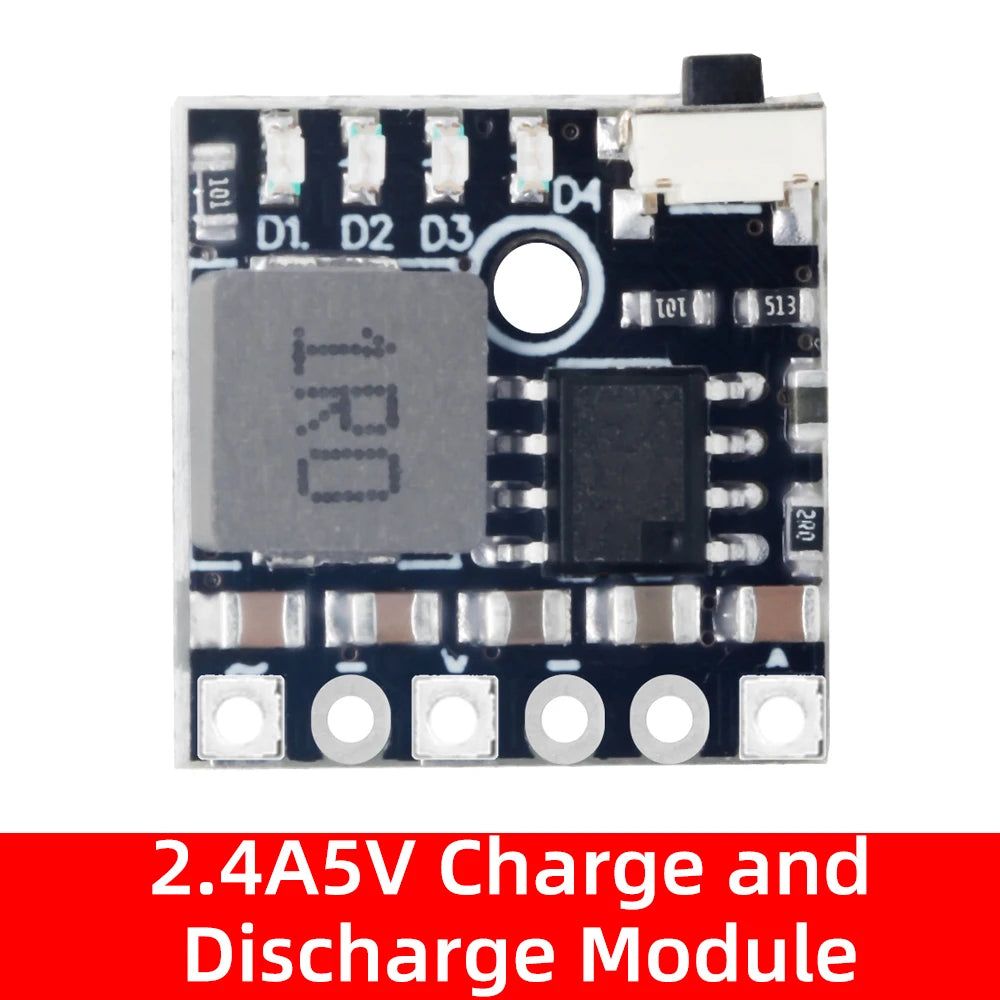 5V Charge Discharge Integrated Module 18650 Lithium Battery Boost Zpaxo 2.4a 5V