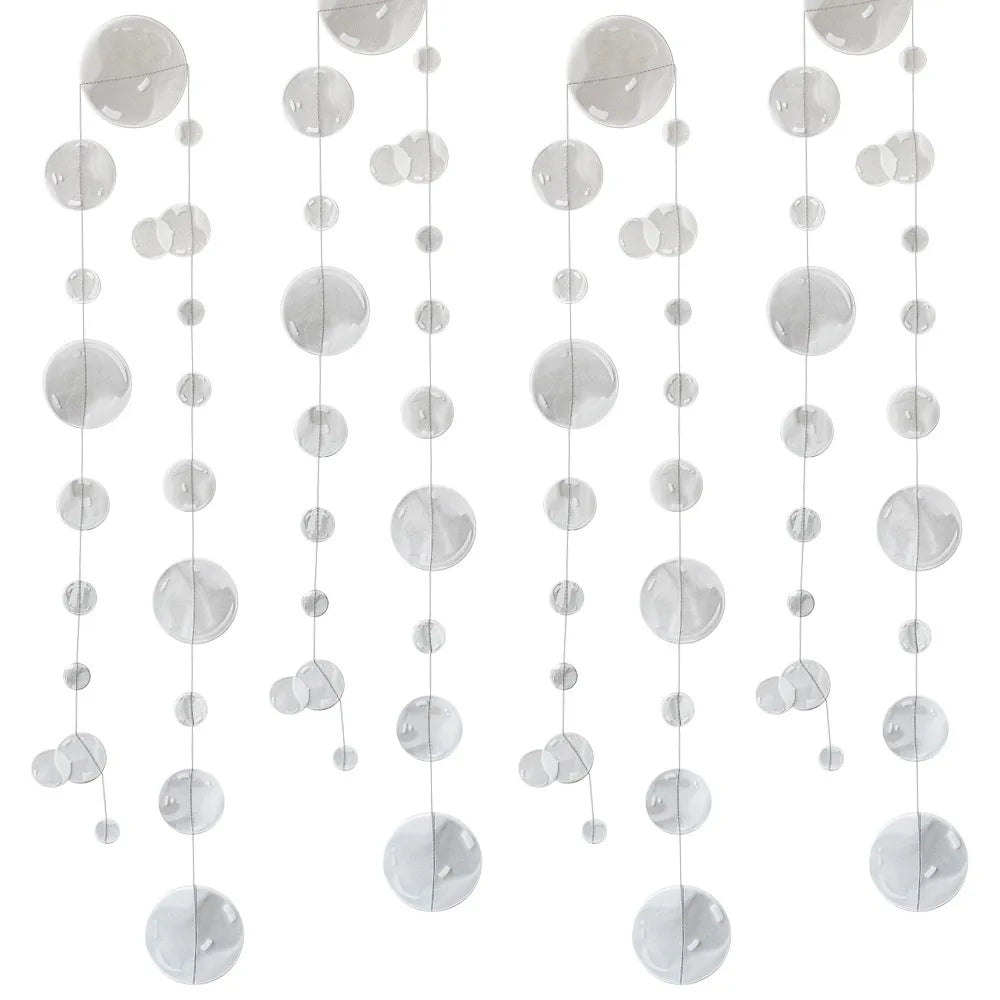 2M Colorful Bubble Garlands Ocean Themed Party Hanging Banner Under Zpaxo White 2 String