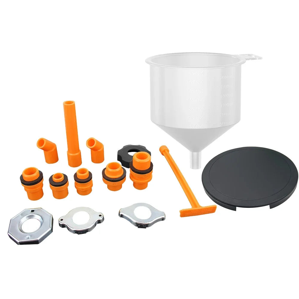 Spill Proof Coolant Filling Plastic Funnel Universal Vehicles Oil Zpaxo