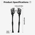 Halloween Salad Tongs Heat-resistant Non-slip Washable Skull Arms