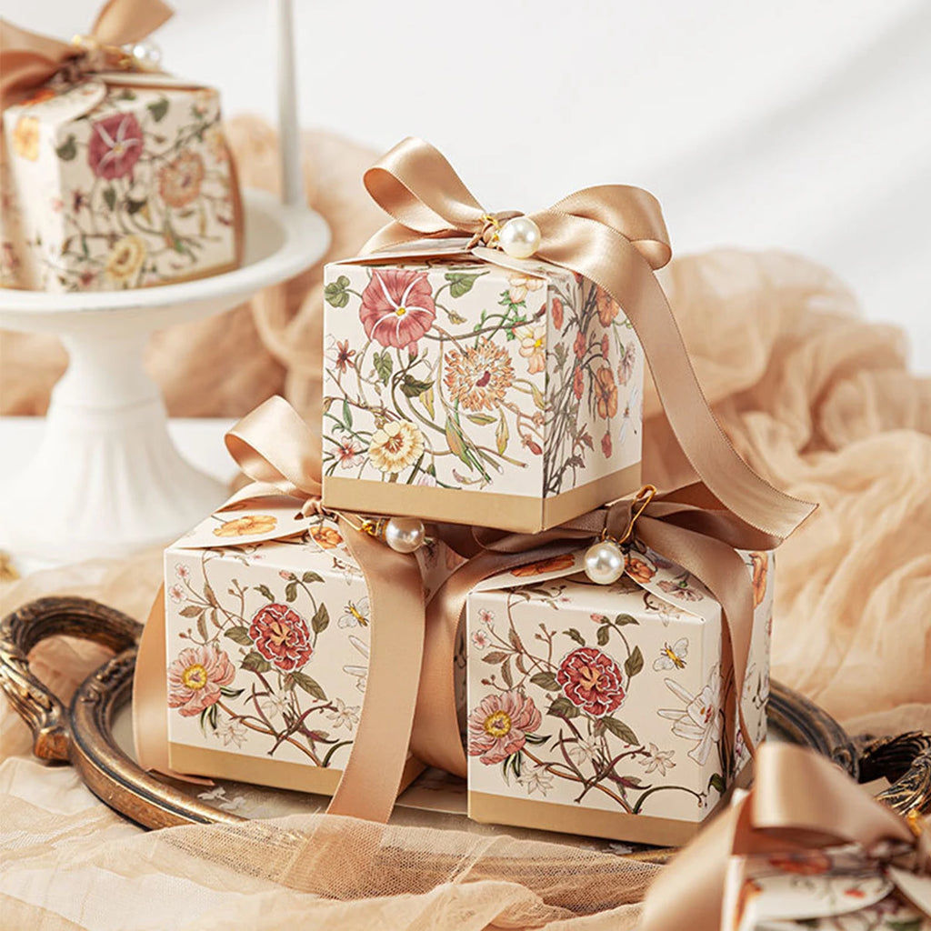 Deluxe Flower Candy Boxes 24/12 Pack – 2.75" Party Favor Boxes