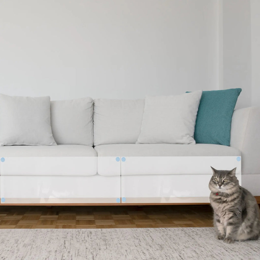 PVC Cat Scratch Protector Self Adhesive Tape Cuttable Sofa Wall