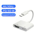 USB-C to HDMI Adapter 4K | iPhone 16 Pro to HDTV & Monitor HDMI Display Adapter Zpaxo 4K 30Hz