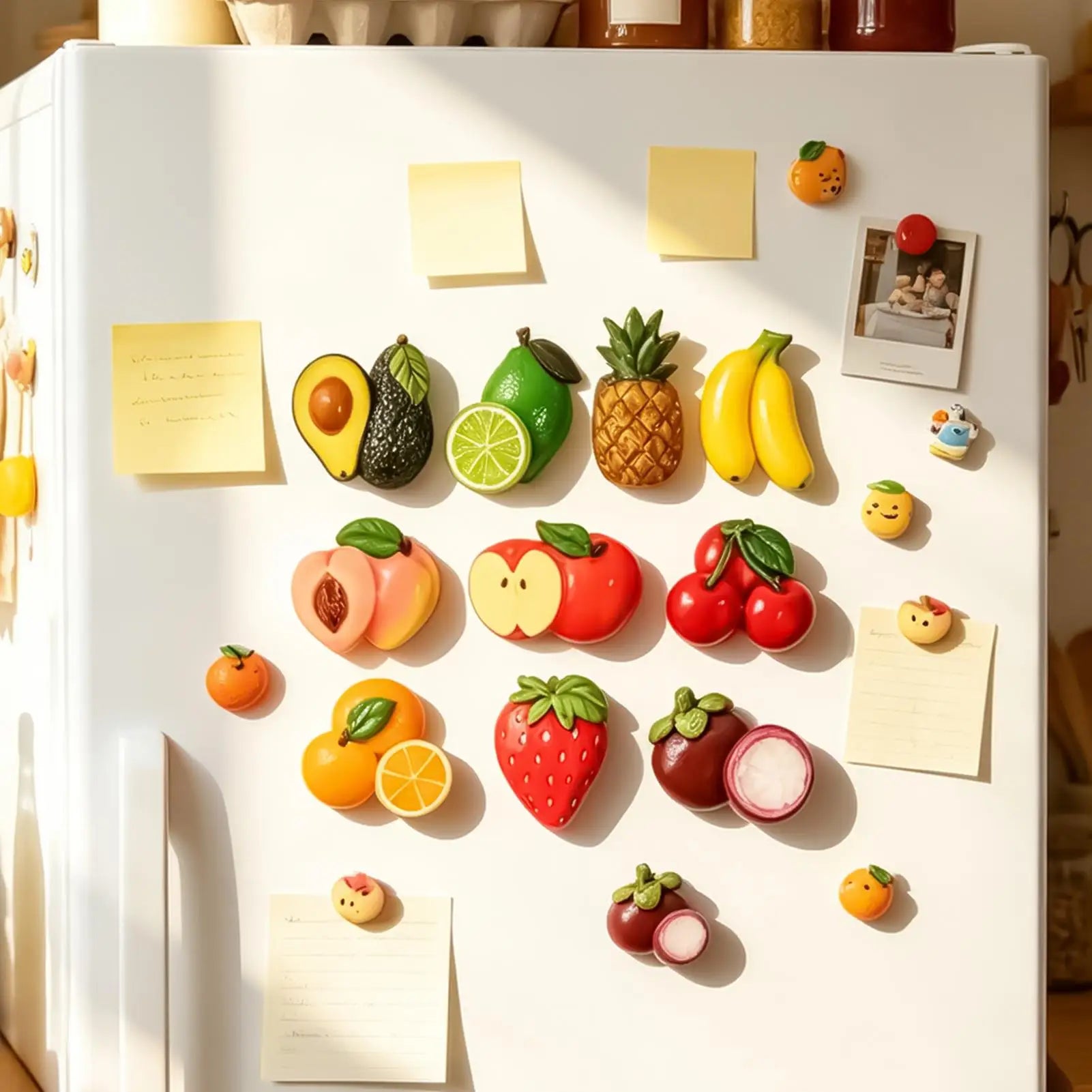 Fruit Magnets Realistic Kitchen Decorations 10 Cute Fridge Locker
