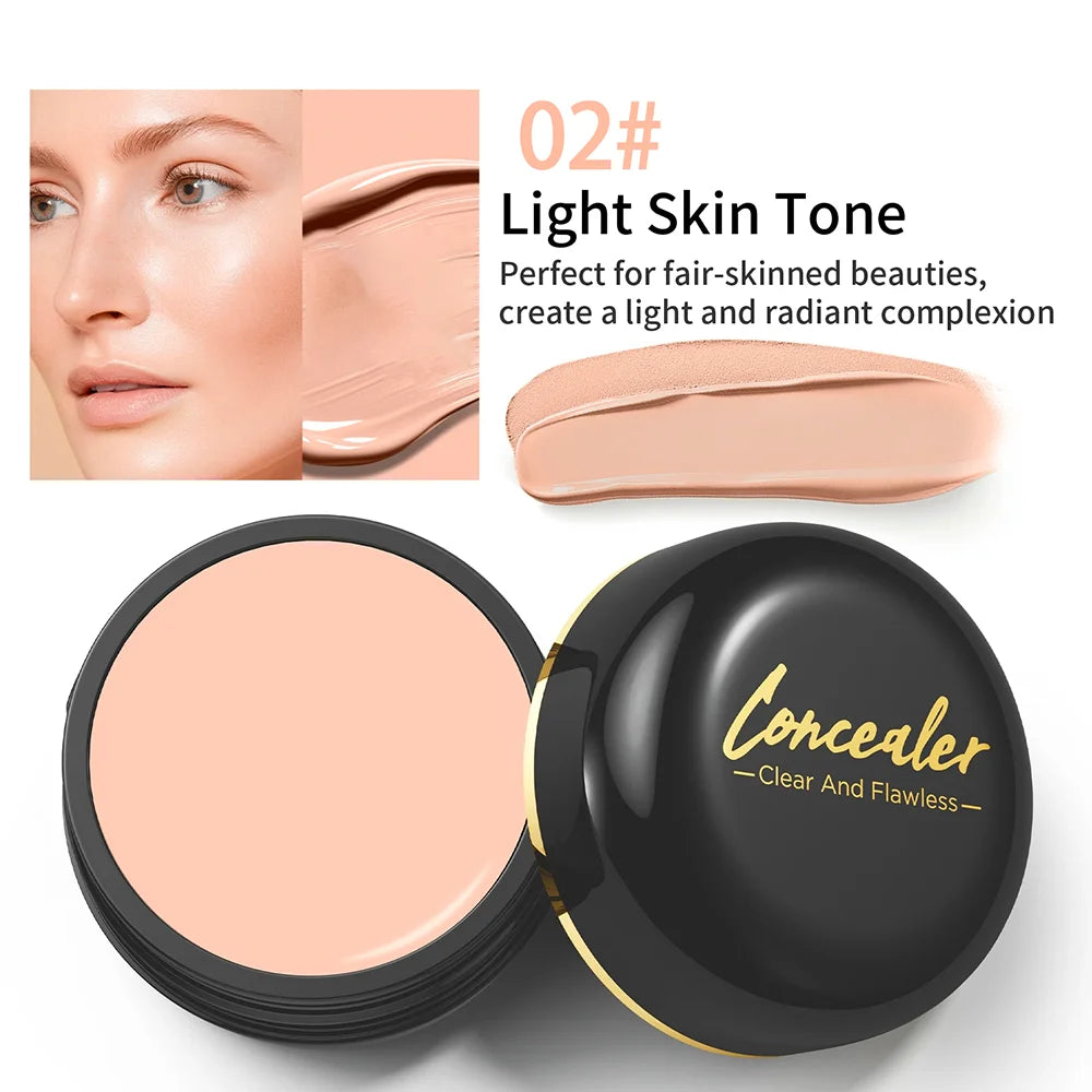 Full Coverage Waterproof Concealer – Hides Tattoos, Scars & Blemishes, Natural Matte Foundation for All Skin Tones, Long-Lasting Zpaxo Pink Skin Tone