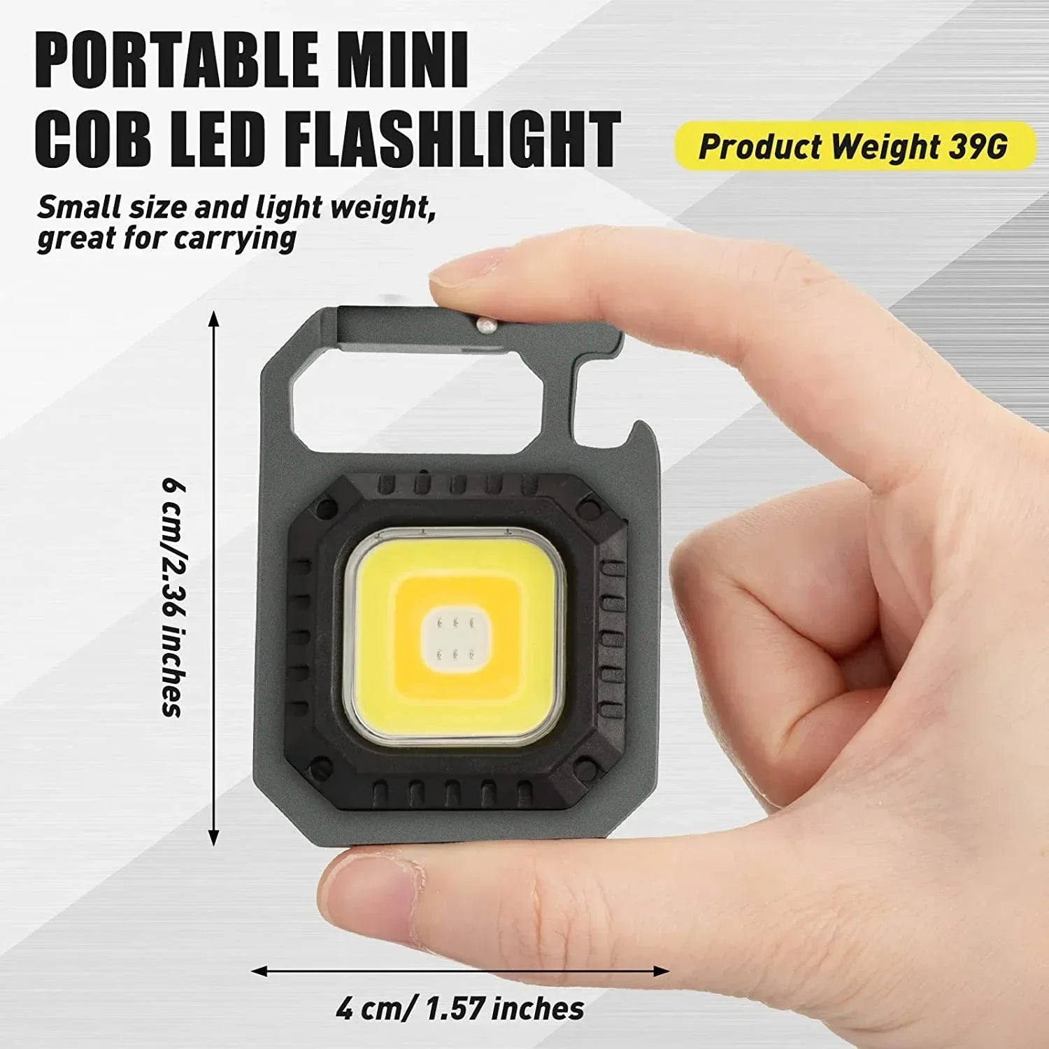 30-Pack Mini COB LED Keychain Flashlight – USB-C Rechargeable