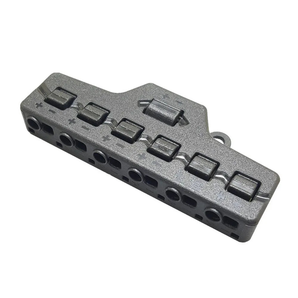 3 Out LED Quick-connect Push Terminals Post Terminal Splitter Zpaxo black-1 in 6 out