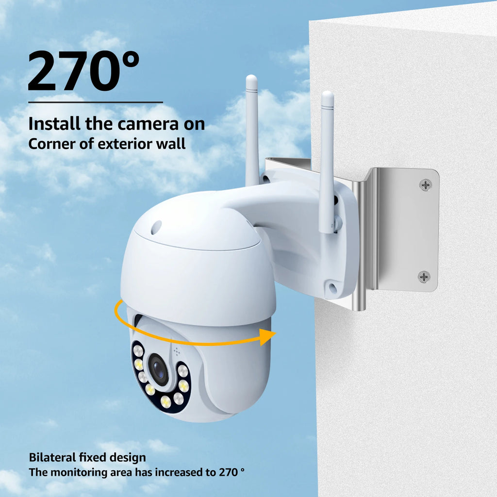 Outside Wall Corner Mount Metal Bracket Security Sturdy Stainless Steel Wide Angle Bracket Multifunctional for Eufy CCTV Camera Zpaxo