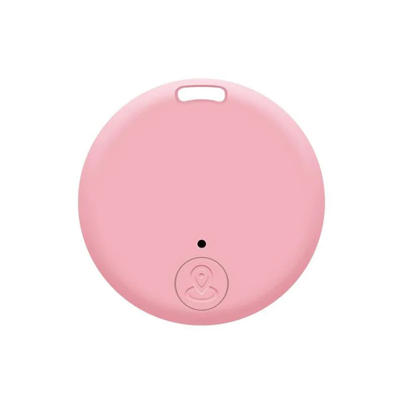 Mini GPS Tracker Locator AntiLost Alarm Wallet Keychain Smart Tag Bluetooth Tracer Keychain Dog Pet Child Bag Tracker Key Finder Zpaxo Pink-A