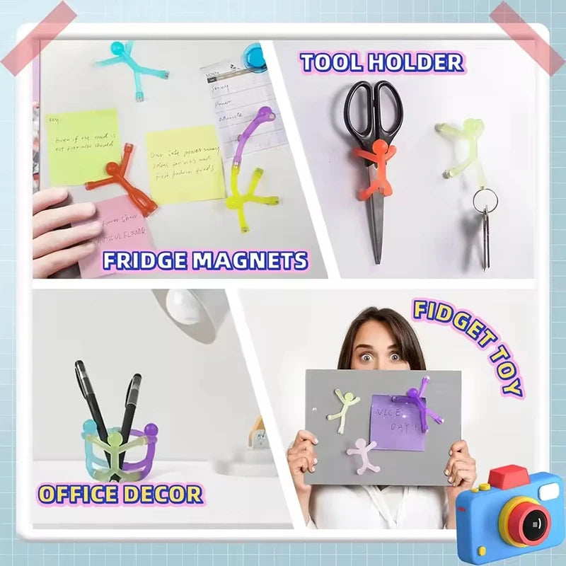 Fridge Magnets Man Humanoid Magnetic Toys People Mini Colorful Toy Zpaxo
