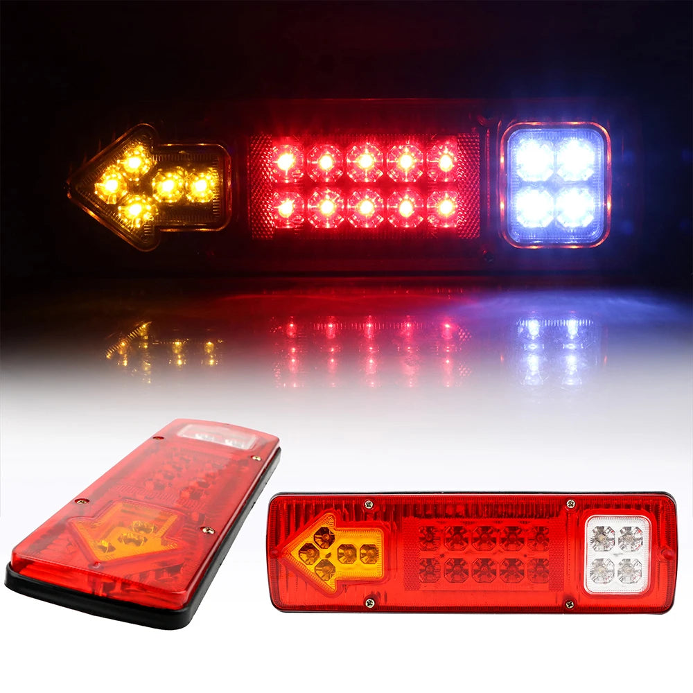 Indicator Lamp Trailer Lorries Boat Truck 19LED Tail Lights Turn