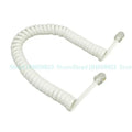 Telephone Phone Handset Cable Cord, Coiled 6 Feet coiled Landline Phone Handset Cable Cord RJ9 4P4C Zpaxo White China Mainland