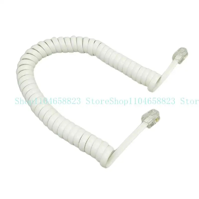 Telephone Phone Handset Cable Cord, Coiled 6 Feet coiled Landline Phone Handset Cable Cord RJ9 4P4C Zpaxo White China Mainland
