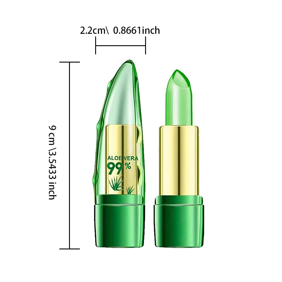 Moisture Lip Balm Aloe Vera Natural Lipbalm - Temperature Changed Color Lipstick Long Lasting Nourish Lips Care Makeup Zpaxo