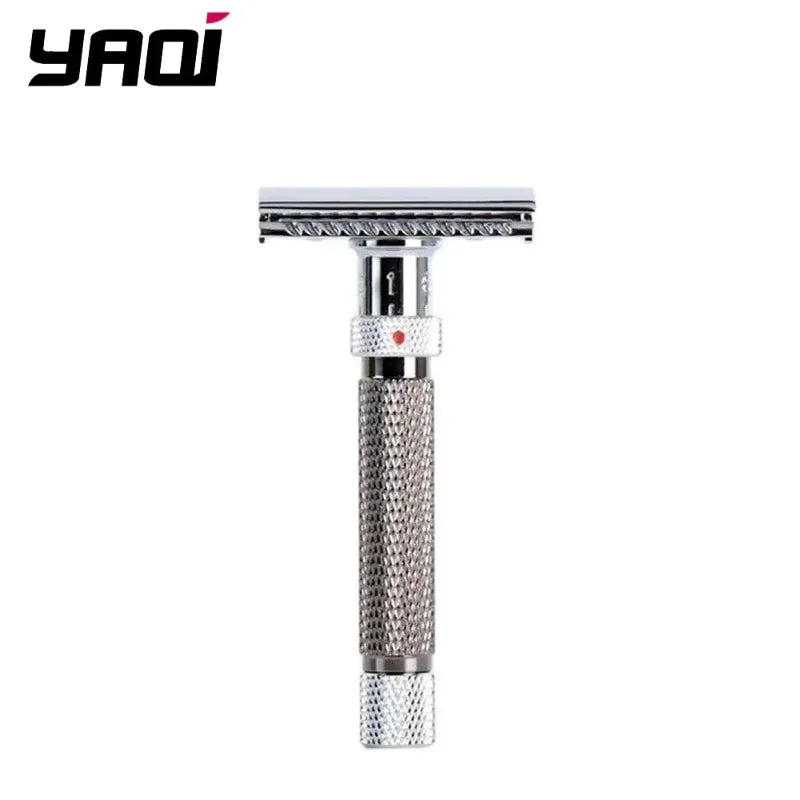 Yaqi Final Cut Adjustable Safety Razor – Chrome & Gunmetal Adjustable Safety Razor Zpaxo