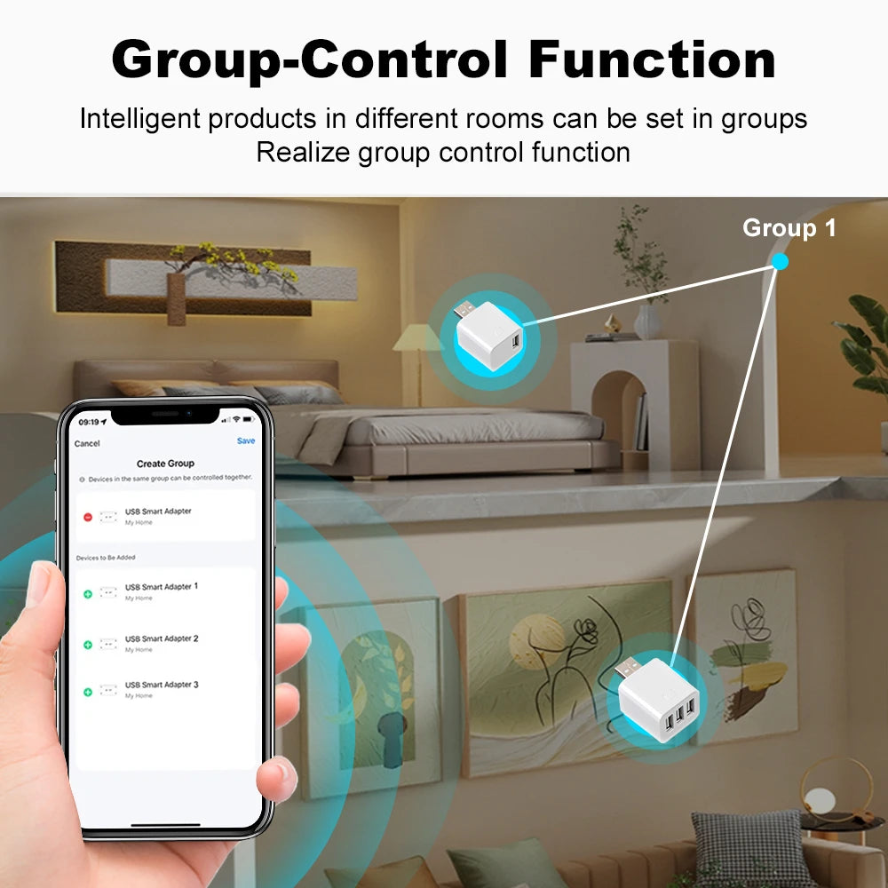 WiFi Zigbee Tuya USB Adapter 1/2/3 Gang DIY Switch 5V WiFi Mini USB Power Adapter Works with Alexa Google Alice For Smart Home Zpaxo