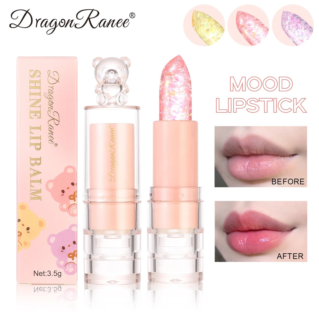 Lipstick That Is Moisturizing, Non-Sticky, Long-Lasting, Hydrating, and Color-Changing with a Fine Shimmer, Waterproof, and Non-Transferable Zpaxo