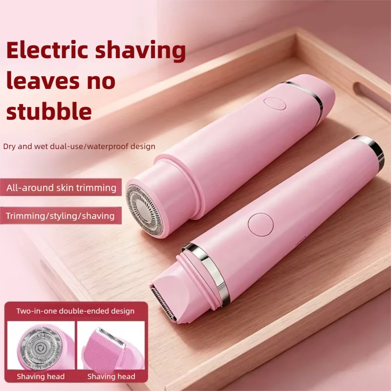 Dual Head Shaving Device Private Areas Designed As Women's Trimming