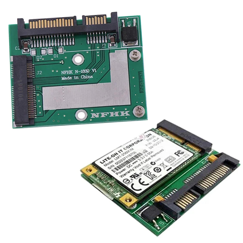 MSATA SSD to 2.5'' SATA 6.0gps adapter converter card module board mini pcie ssd Zpaxo