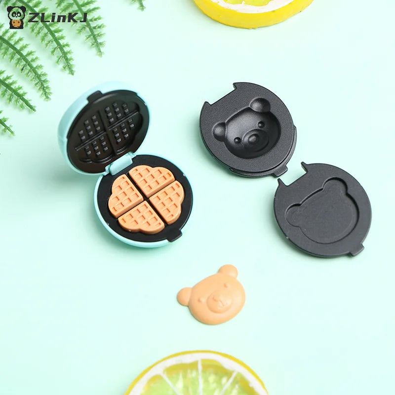 ▶Mini Electric Oven for 1/6 1/12 Scale Dollhouse Kitchen Furniture Decration Accessories Miniature Food Bread Maker Model Zpaxo