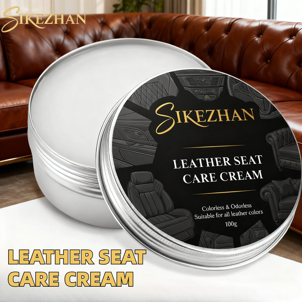 Finest Quality All Natural Leather Cream - for Sofas, Car Seats, Bags, Shoes Clean, Polish and Maintain Restore Leathercraft Zpaxo
