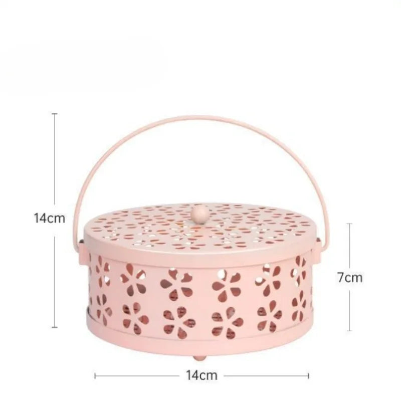 Creative Mosquito Coil Box and Holder, Indoor and Outdoor Fireproof Aroma Burner, Large Mosquito Coil Burner, Mosquito Coil Tray Zpaxo