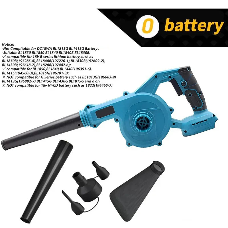 Mini Cordless Leaf Blower 18V Makita Battery Vacuum 150CFM Up 120MPH