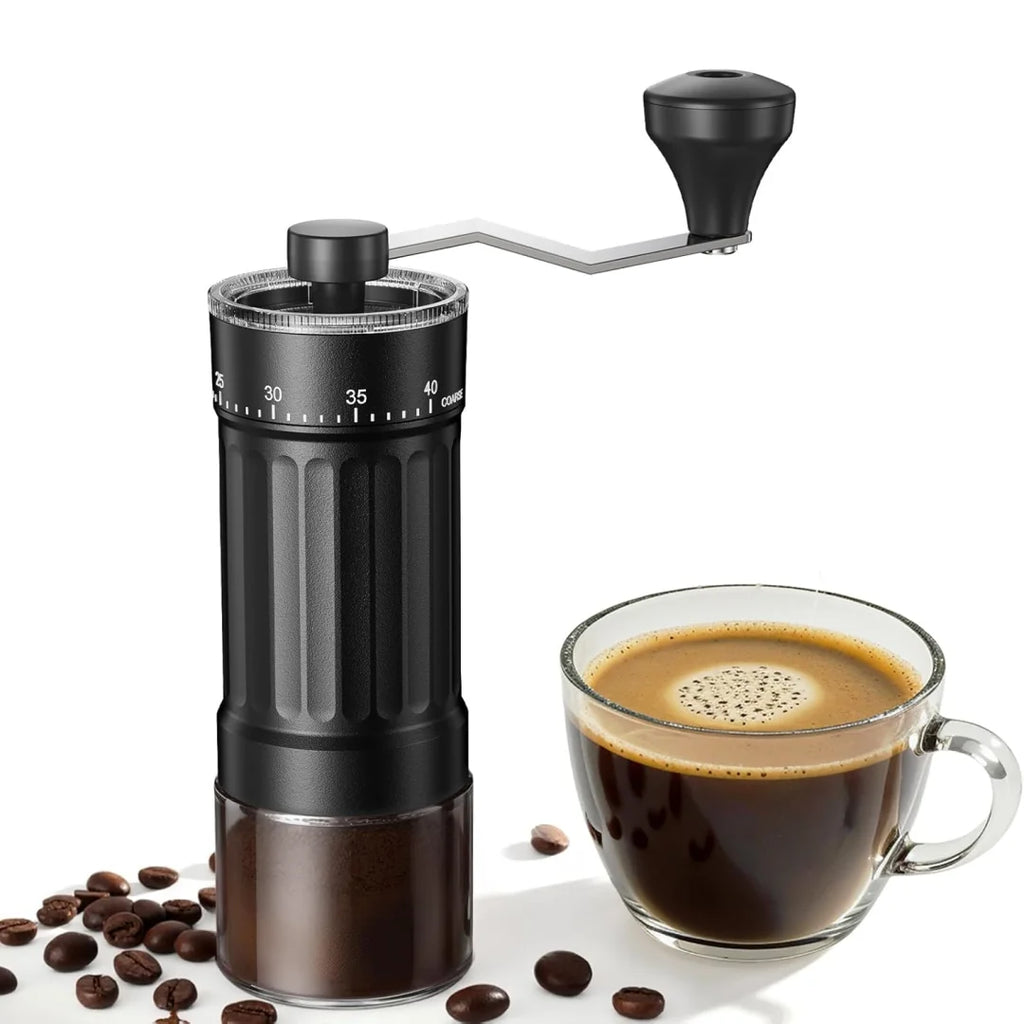 Manual Coffee Grinder with Adjustable Settings, Portable Hand Crank Coffee Bean Mill for Home Travel Camping Zpaxo 1PC