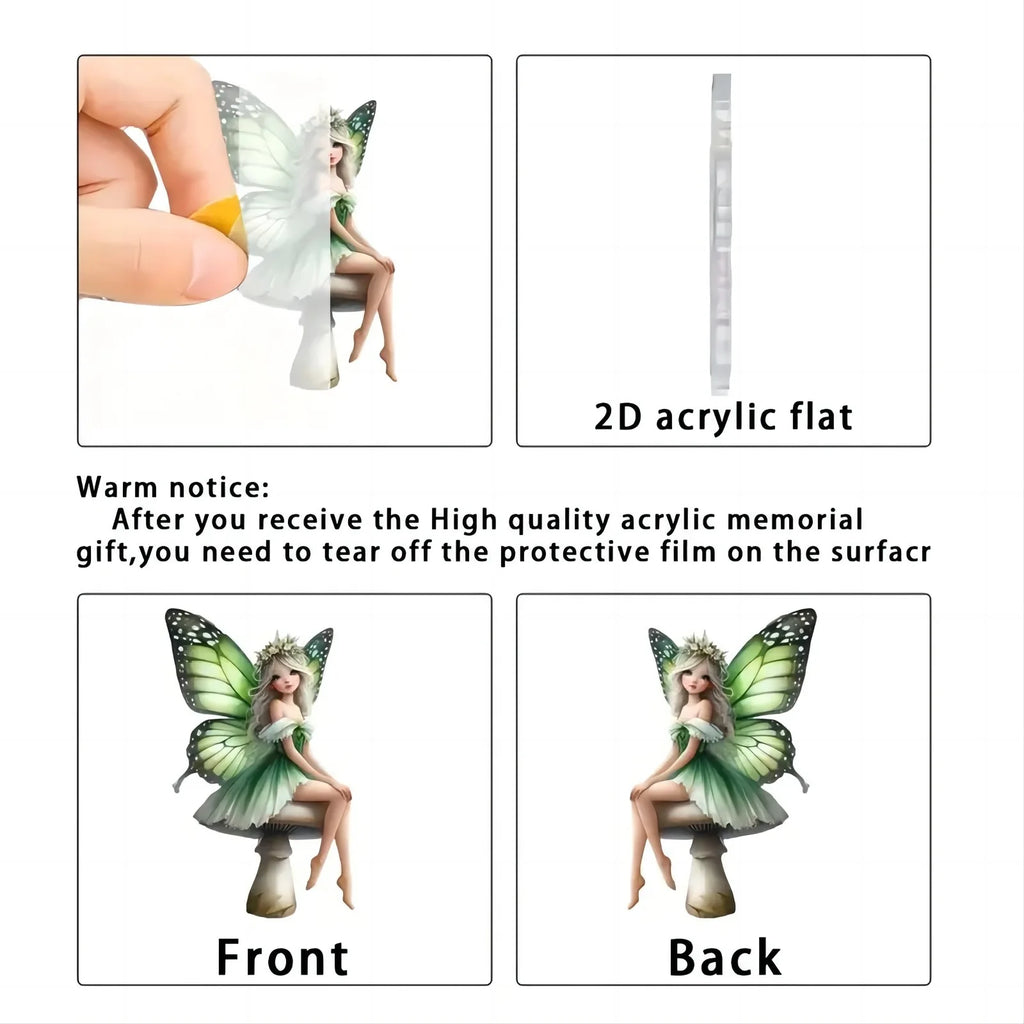 Acrylic Fairy Elf Pendant – Car, Bag & Home Charm Decor