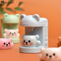 ▶4Set Dollhouse Miniature Little Bear Cup Set Coffee Machine Home Appliances Decor Toy Doll House Accessories Zpaxo Default Title