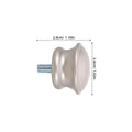 Curtain Rod Decorative End Caps White 5 M5 Screw-on Drapery Closet