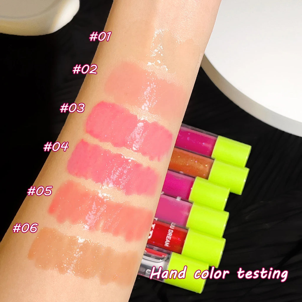 Lip gloss long-lasting moisturizing mirror water glass lip gloss transparent makeup natural lip plumping Zpaxo