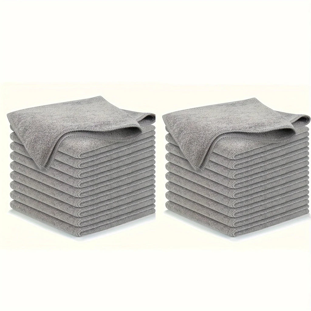 5 10 Kitchen Towel Ultra-fine Fiber Light Gray Cleaning Cloth