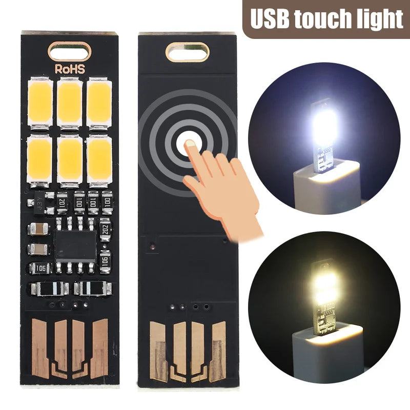 POCKETMAN USB Card Light – 6 LED Pocket Keychain Night Light