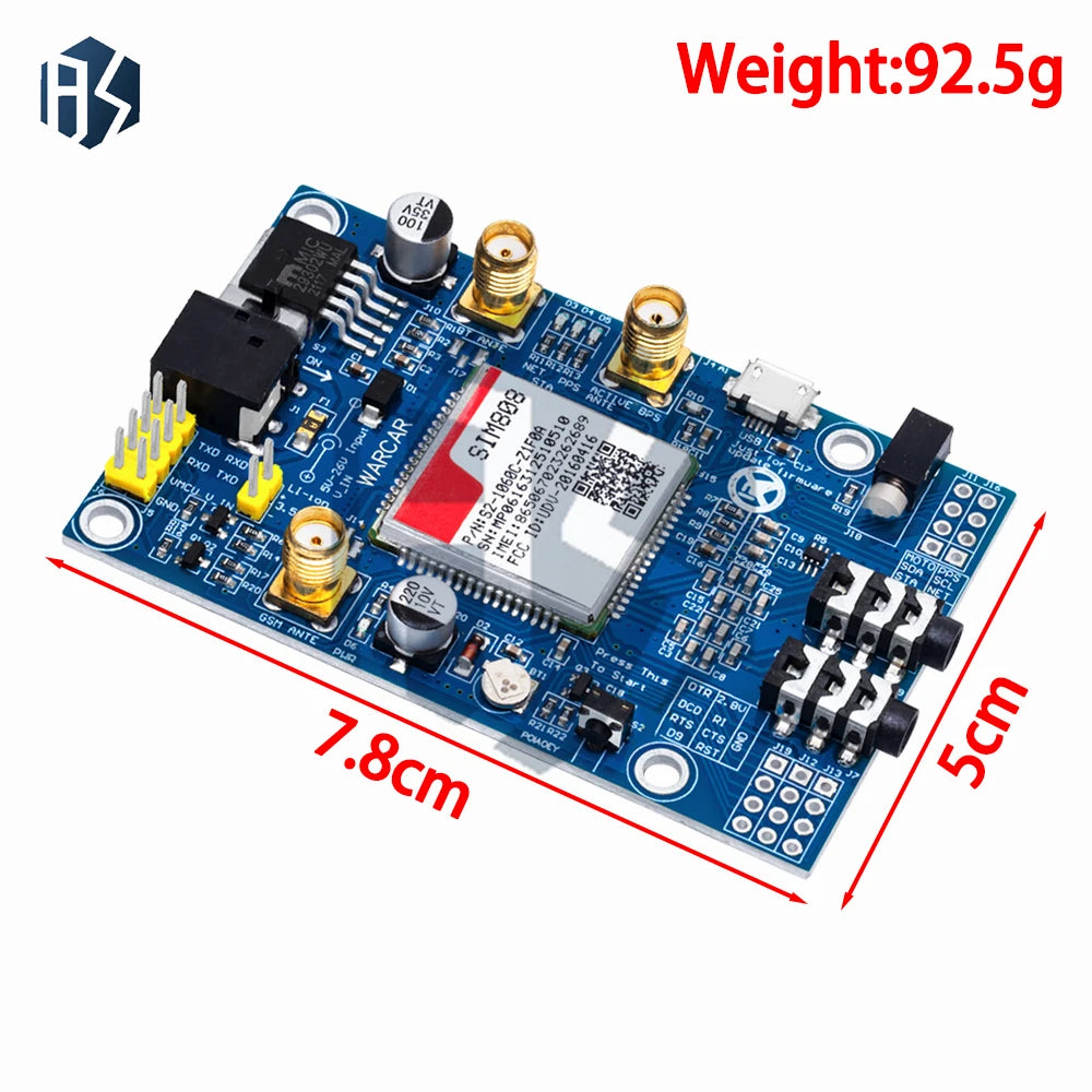 SIM808 GSM GPRS GPS Development Board Quad-band Global Coverage IPX Zpaxo