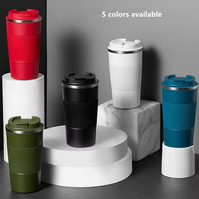 Stainless Steel Coffee Cup Thermal Mug Garrafa Caneca Non-slip Travel