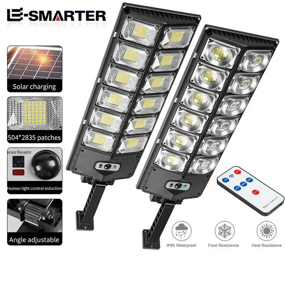 ESMARTER 8000LM Solar Wall Light – Motion Sensor & Remote
