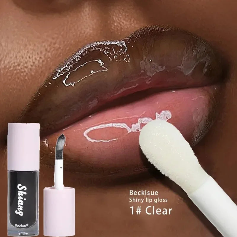 Mirror Lip Glaze Jelly Black Oil Water Gloss Moisturizing Translucent