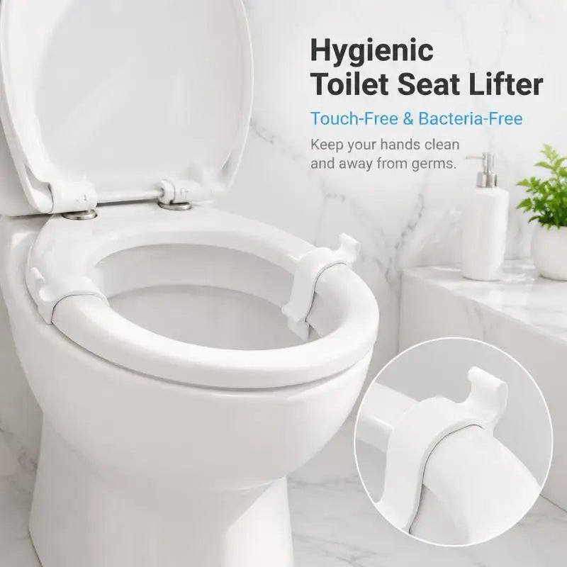 Anti Loose Toilet Seat Stabilizer 1 Touch Lid Handle No Drill Install Zpaxo