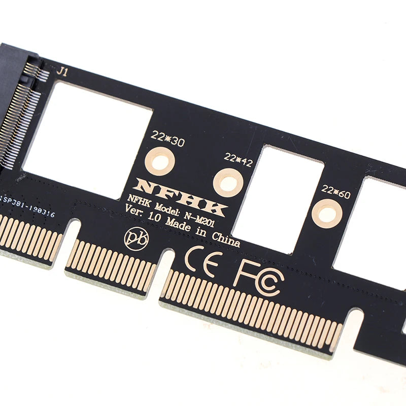 NGFF M Key 2 NVME AHCI SSD PCI-E PCI Express 3 0 16x x4 Adapter Riser