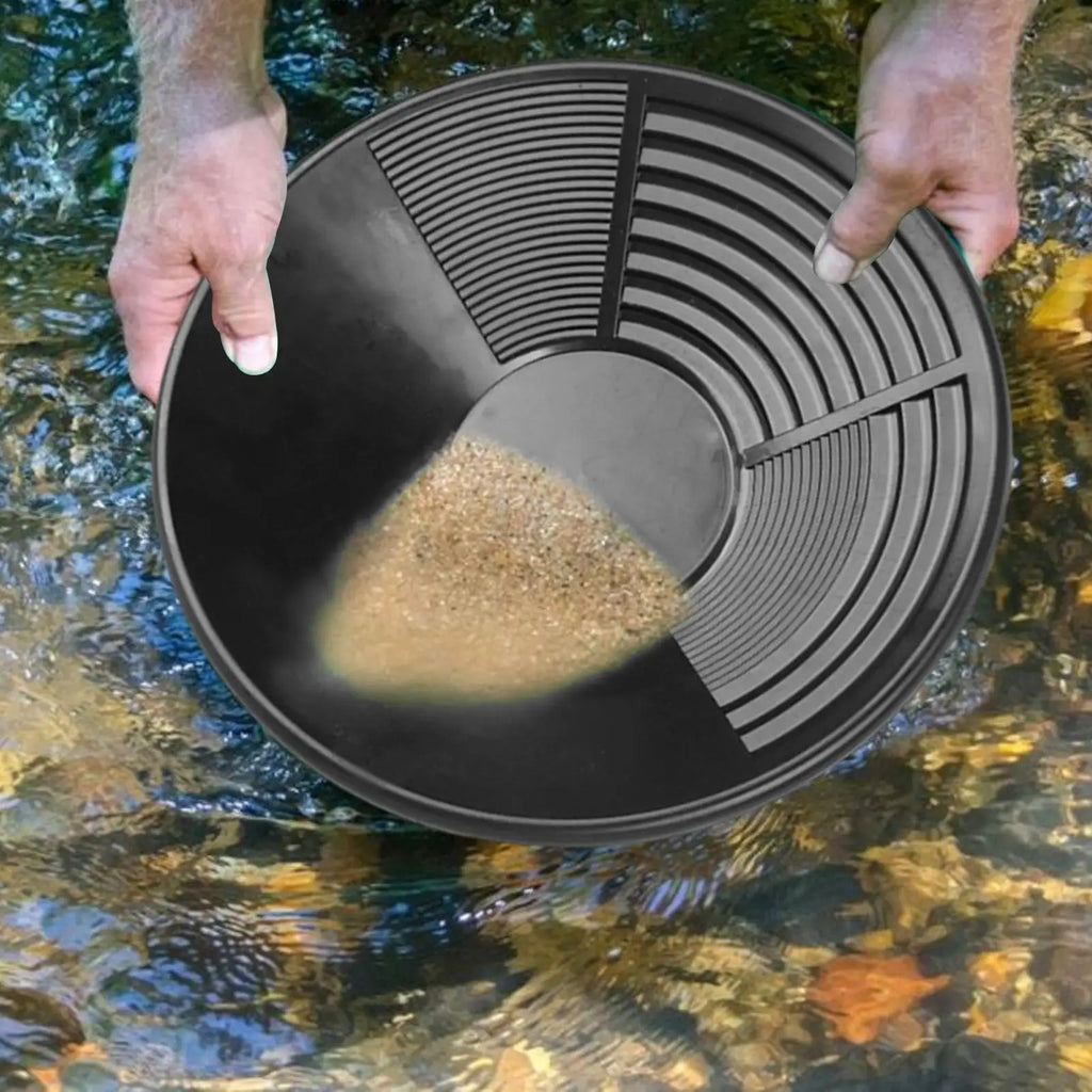 Plastic Gold Pan Basin NuggetMining Pan Dredging Prospecting River Tool Wash Gold Panning Equipment Gold Silver Metal Detector Zpaxo